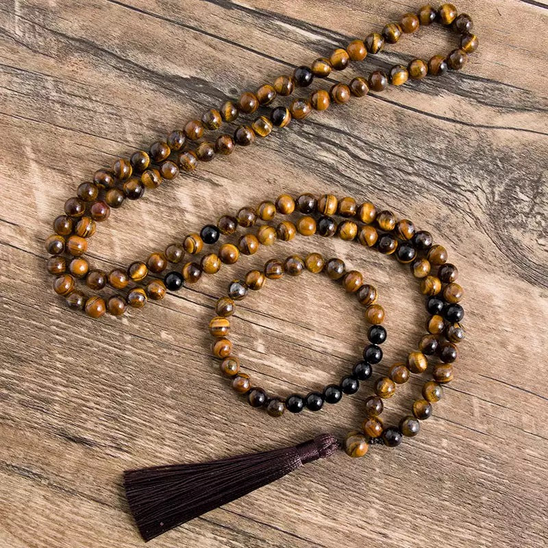 COLLAR PIEDRA OJO DE TIGRE