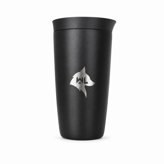Mug térmico Coffee Wolf negro 355 ml WolfLevel 